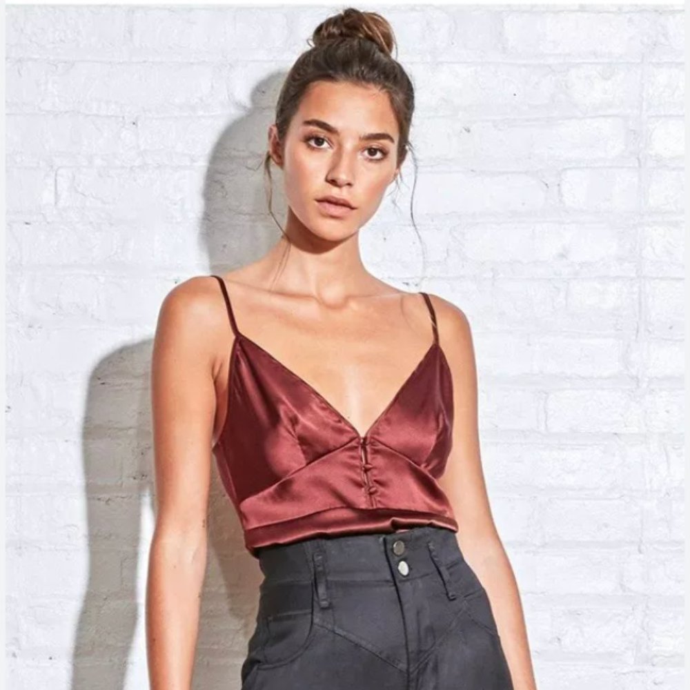 Fleur Du Mal Button Front Cami